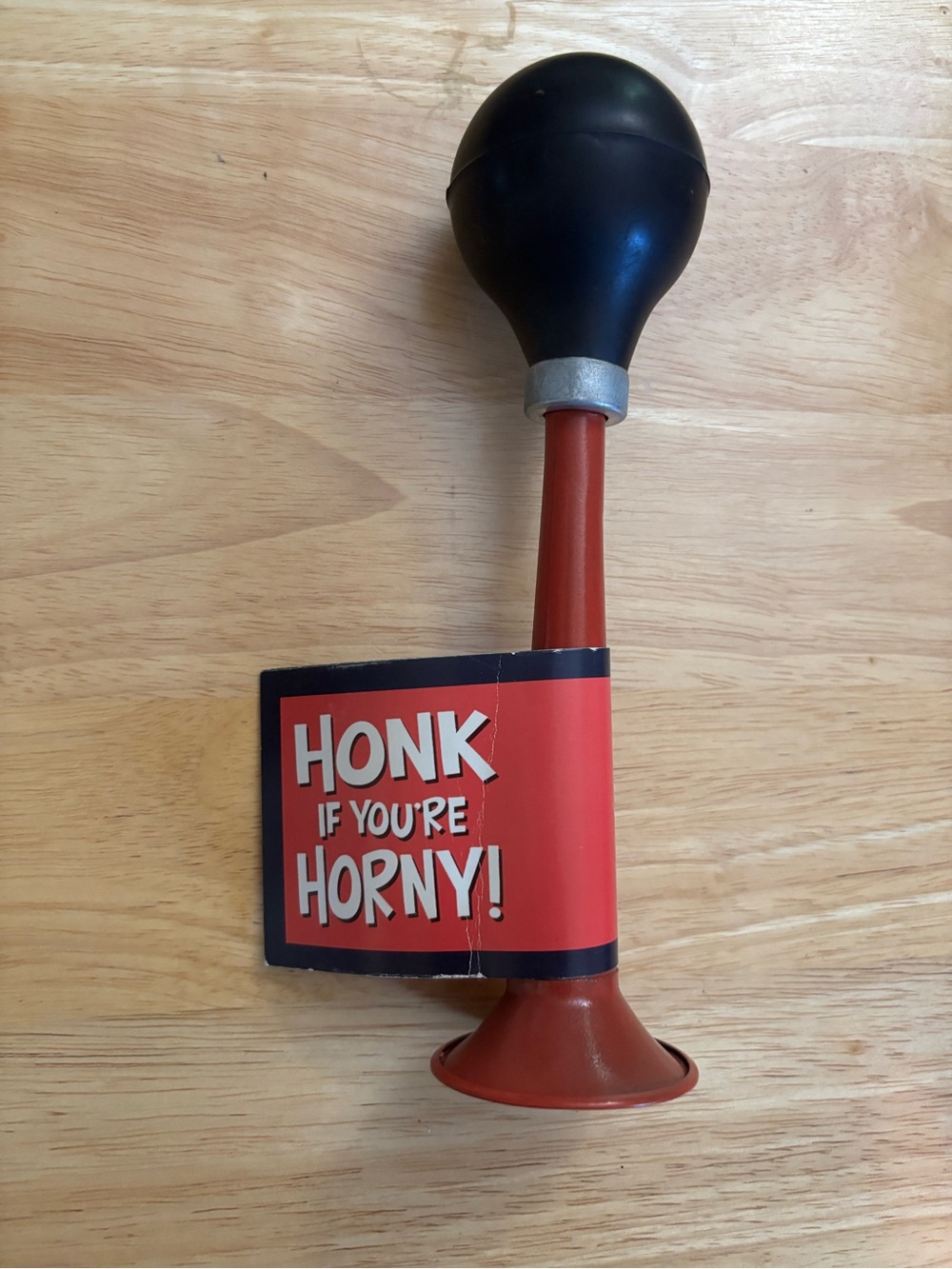 Red and Black Novelty Horn - Brand Unknown